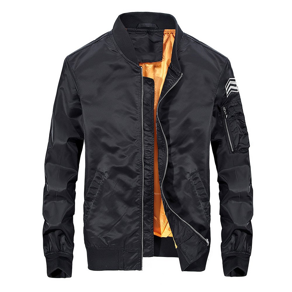 Outdoor windbreaker insulated custom warm casual winter jacket waterproof bomber padded jacket for men