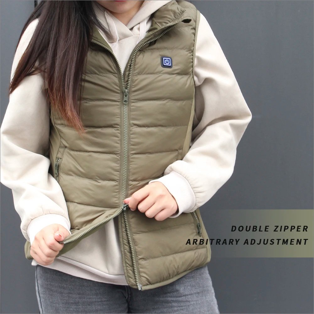 Usb Charging Battery Warmer Heated Vest Jacket With Custom Logo Waterproof Unisex Small Size Mens Women Heated Vest