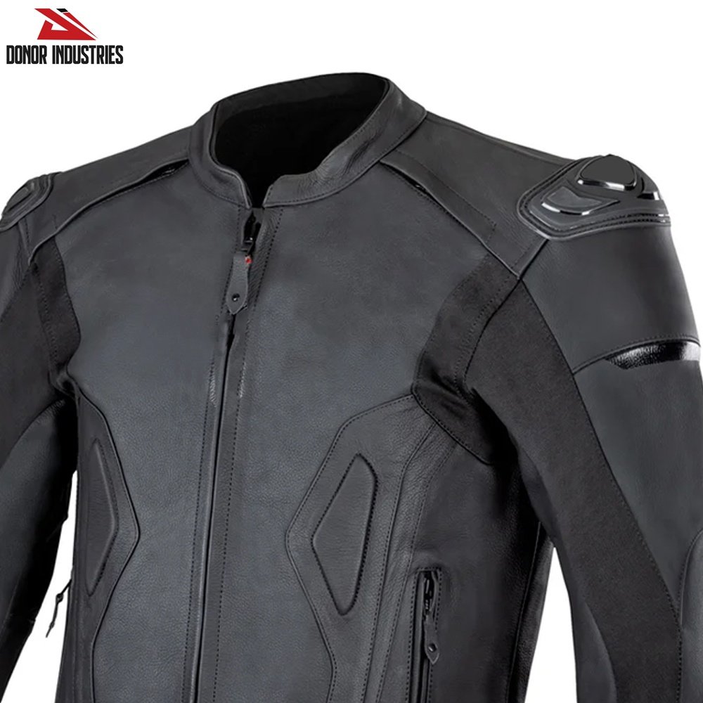 Fashionable Durable Windproof Motorbike Leather Jacket Men's Clothing With Competitive Price Racing Jacket By DONOR INDUSTRIES