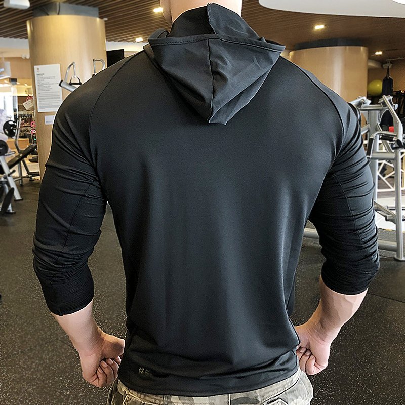 High Quality Elasticity Gym Running Exercise Fitness Men'S Zipper Tracksuit Track Hoodies Jacket For Men