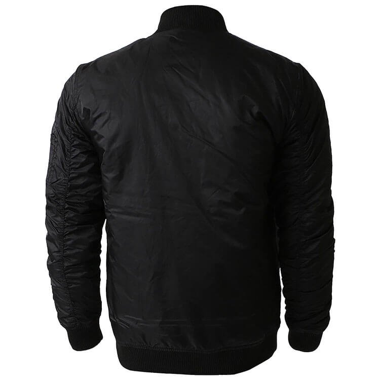 Wholesale OEM embroidery logo men's bomber jackets high quality casual streetwear water proof rib bomber jacket