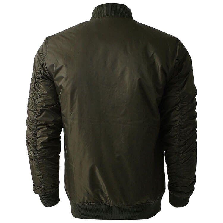 Wholesale OEM embroidery logo men's bomber jackets high quality casual streetwear water proof rib bomber jacket