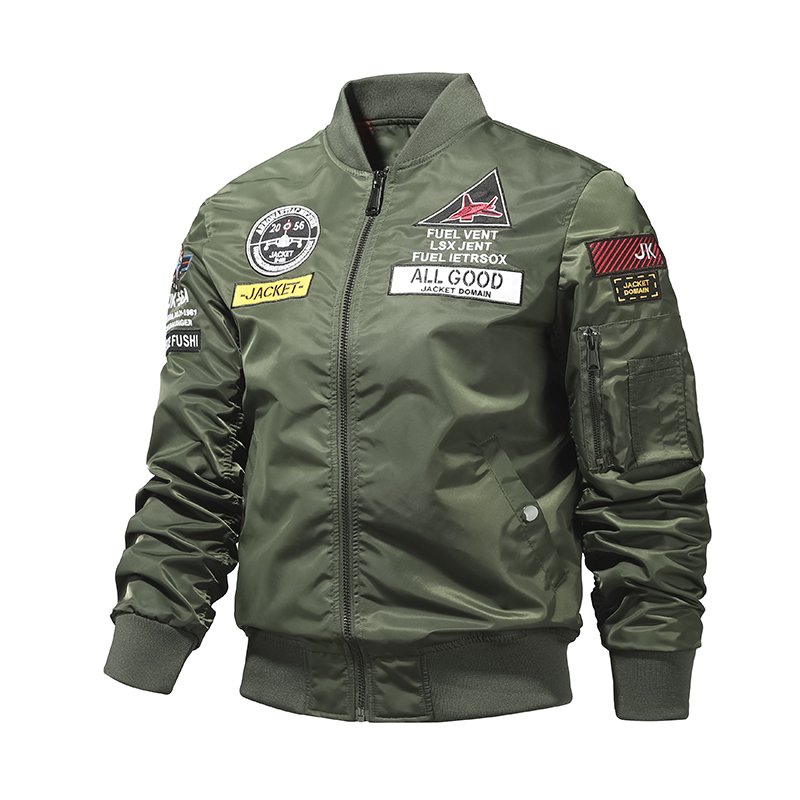 US men's long maroon high quality bomber flight jacket ceket nylon ma1 satin men sequin pilot custom logo factory direct sales
