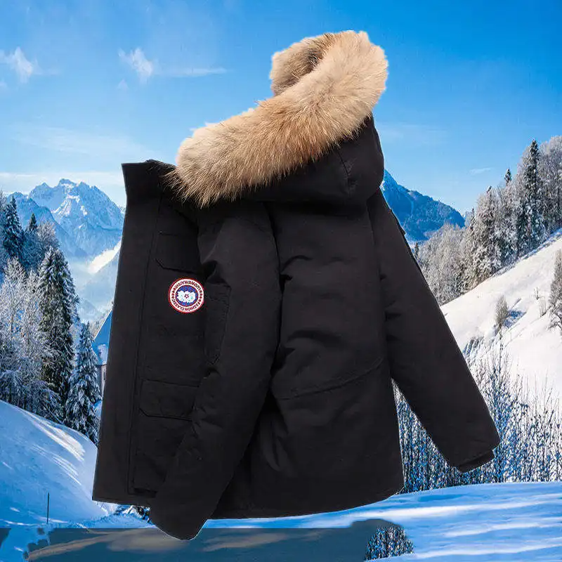 Canada style Custom men's goose down jacket Outdoor winter 1:1 quality jacket