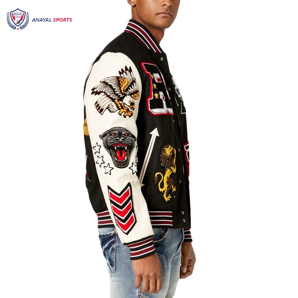 OEM High Quality Customized Best Stylish Fashionable Versity Jackets Low Pricing Patches Versity Jackets BY ANAYAL SPORTS