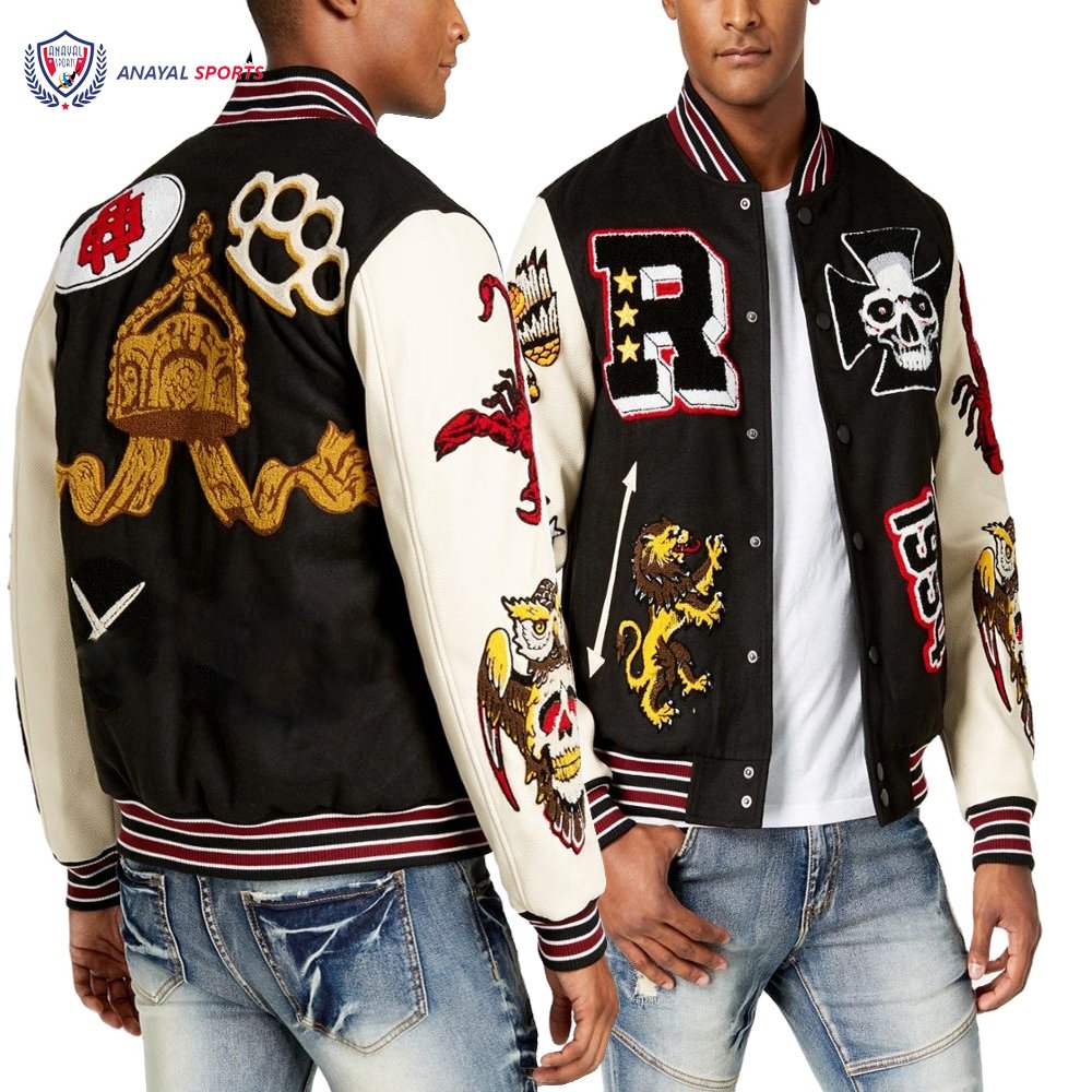 OEM High Quality Customized Best Stylish Fashionable Versity Jackets Low Pricing Patches Versity Jackets BY ANAYAL SPORTS