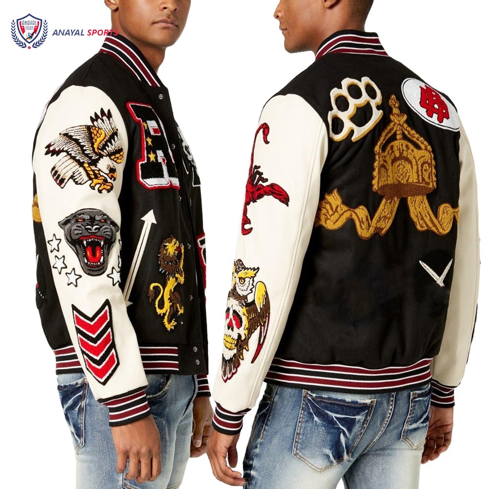 OEM High Quality Customized Best Stylish Fashionable Versity Jackets Low Pricing Patches Versity Jackets BY ANAYAL SPORTS