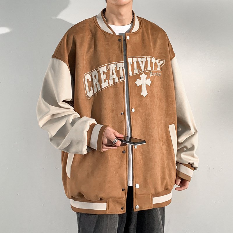 Fashion Design American Logo Customized Plain Baseball Jackets Cotton Custom Mens Satin Baseball men's jackets