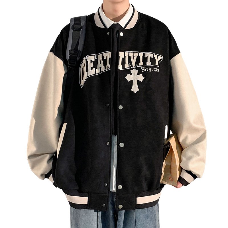 Fashion Design American Logo Customized Plain Baseball Jackets Cotton Custom Mens Satin Baseball men's jackets