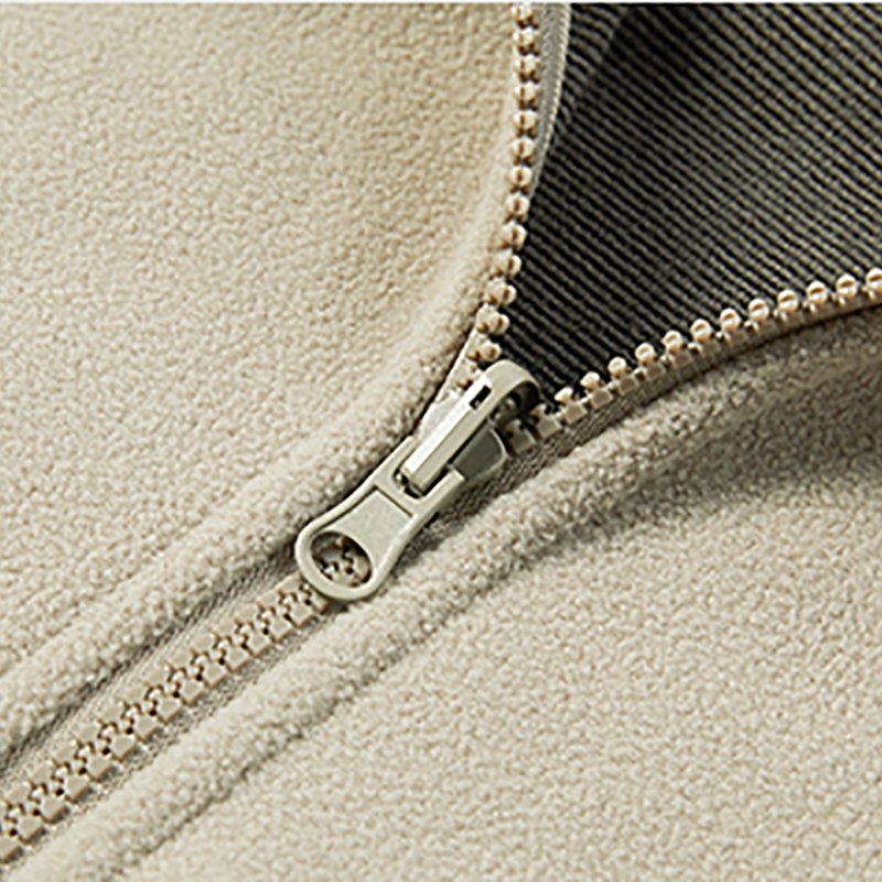 Wholesale Custom Zipper Woolen Winter Men's Jacket Polar Fleece Thick Warm Cold-proof Jacket For Men With Best Price