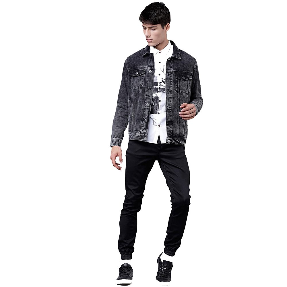 Professional Men's Denim Jackets Made Cotton Front Pocket Full Sleeve Winter Casual Wear Jackets For Men's