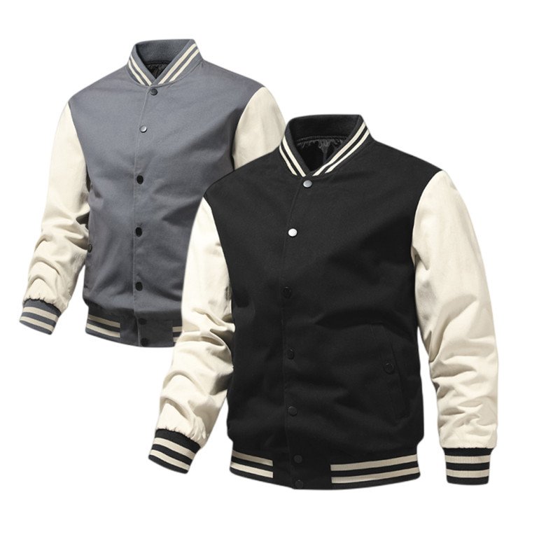 Casual Varsity Leisure Jacket Sport Comfortable Bomber Jacket Loose Bomber Jacket For Men