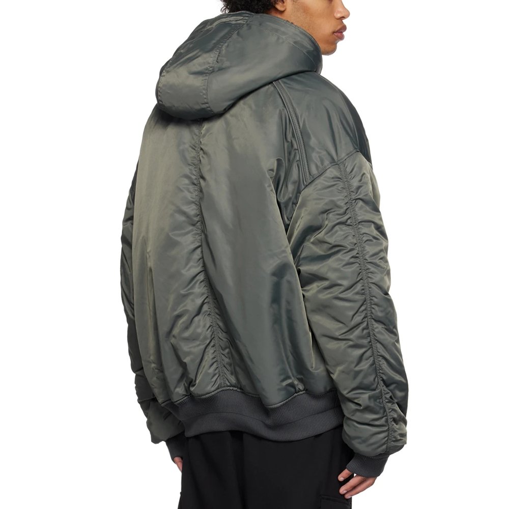 OEM Customized Men'S Winter Coat Streetwear Puffer Jacket Double Zipper Warm Thick Padded Bubble Puffer Men's Jackets