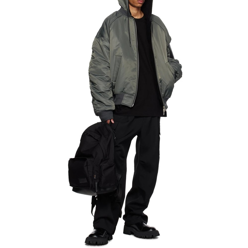 OEM Customized Men'S Winter Coat Streetwear Puffer Jacket Double Zipper Warm Thick Padded Bubble Puffer Men's Jackets