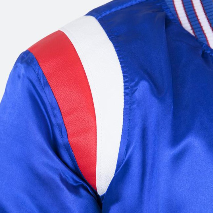 Custom High Quality Satin baseball bomber jacket men's jacket Sports team Varsity Jacket For Men