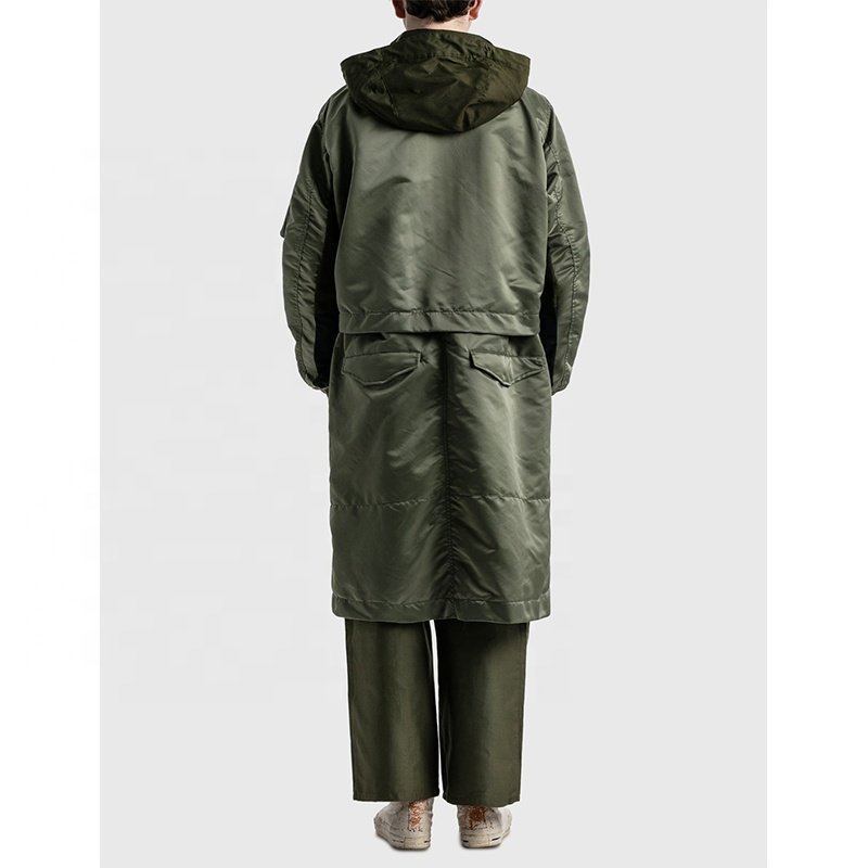 Men's Casual Jacket Fashion Detachable Below Green Women Bomber Jackets Bomber Custom