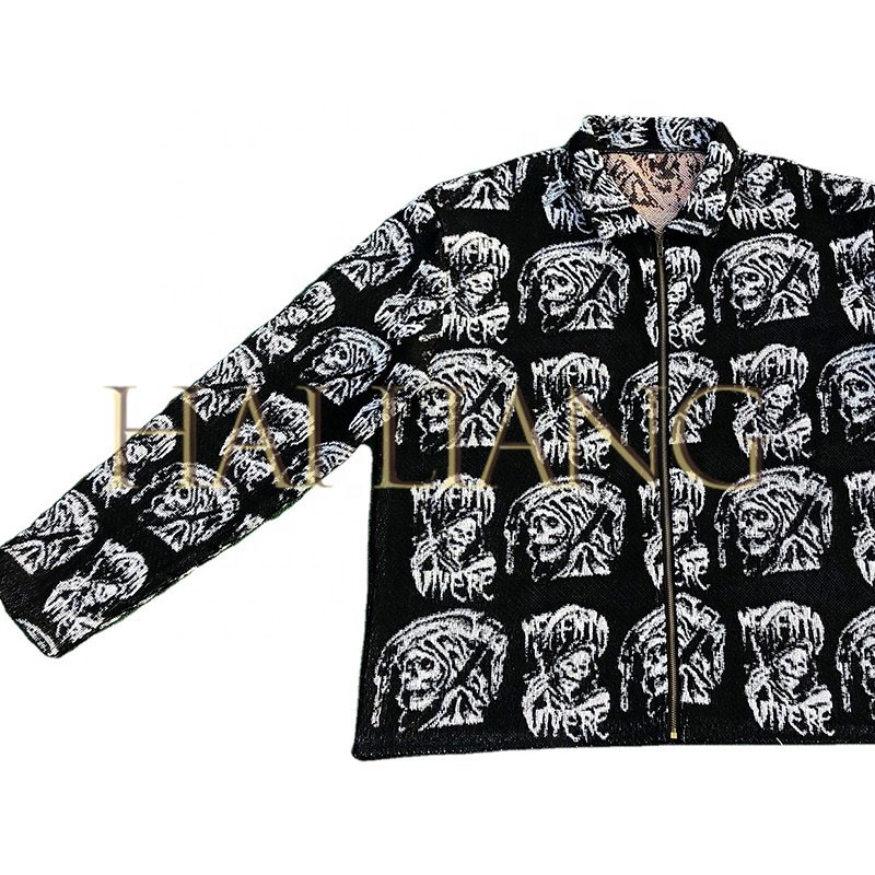 Custom Plus Size Men's Clothing Streetwear Tapestry Jacket Autumn Zipper Street Fashion Jackets Coats For Men Tapestries Clothes