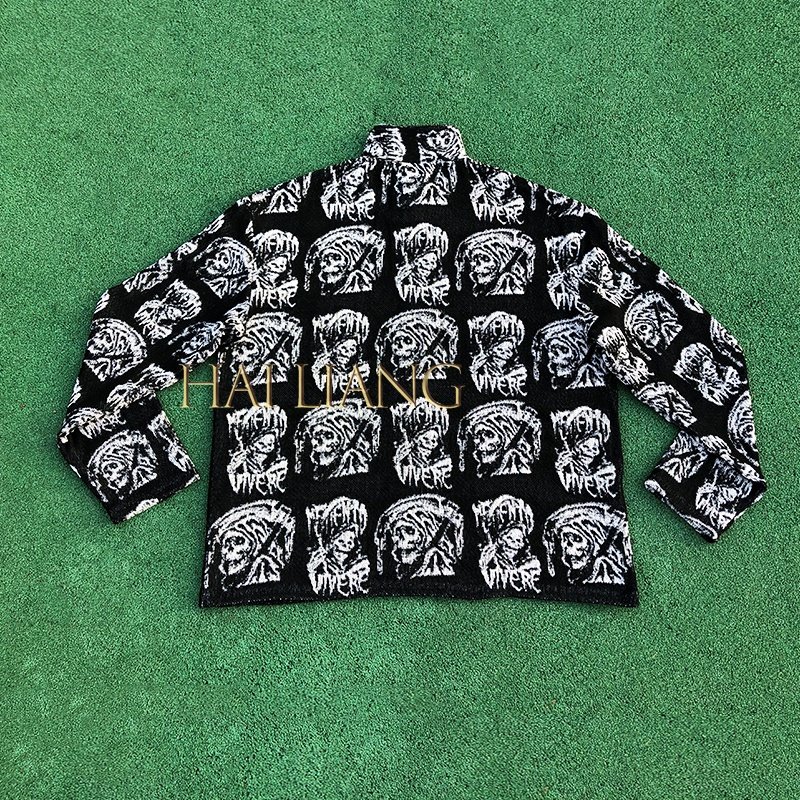 Custom Plus Size Men's Clothing Streetwear Tapestry Jacket Autumn Zipper Street Fashion Jackets Coats For Men Tapestries Clothes
