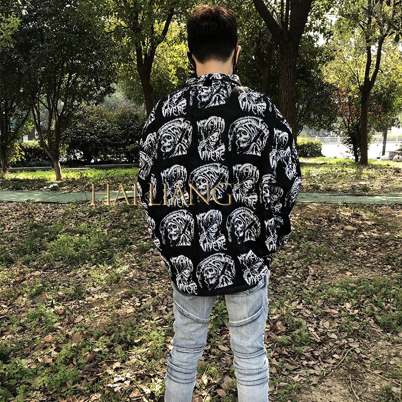 Custom Plus Size Men's Clothing Streetwear Tapestry Jacket Autumn Zipper Street Fashion Jackets Coats For Men Tapestries Clothes