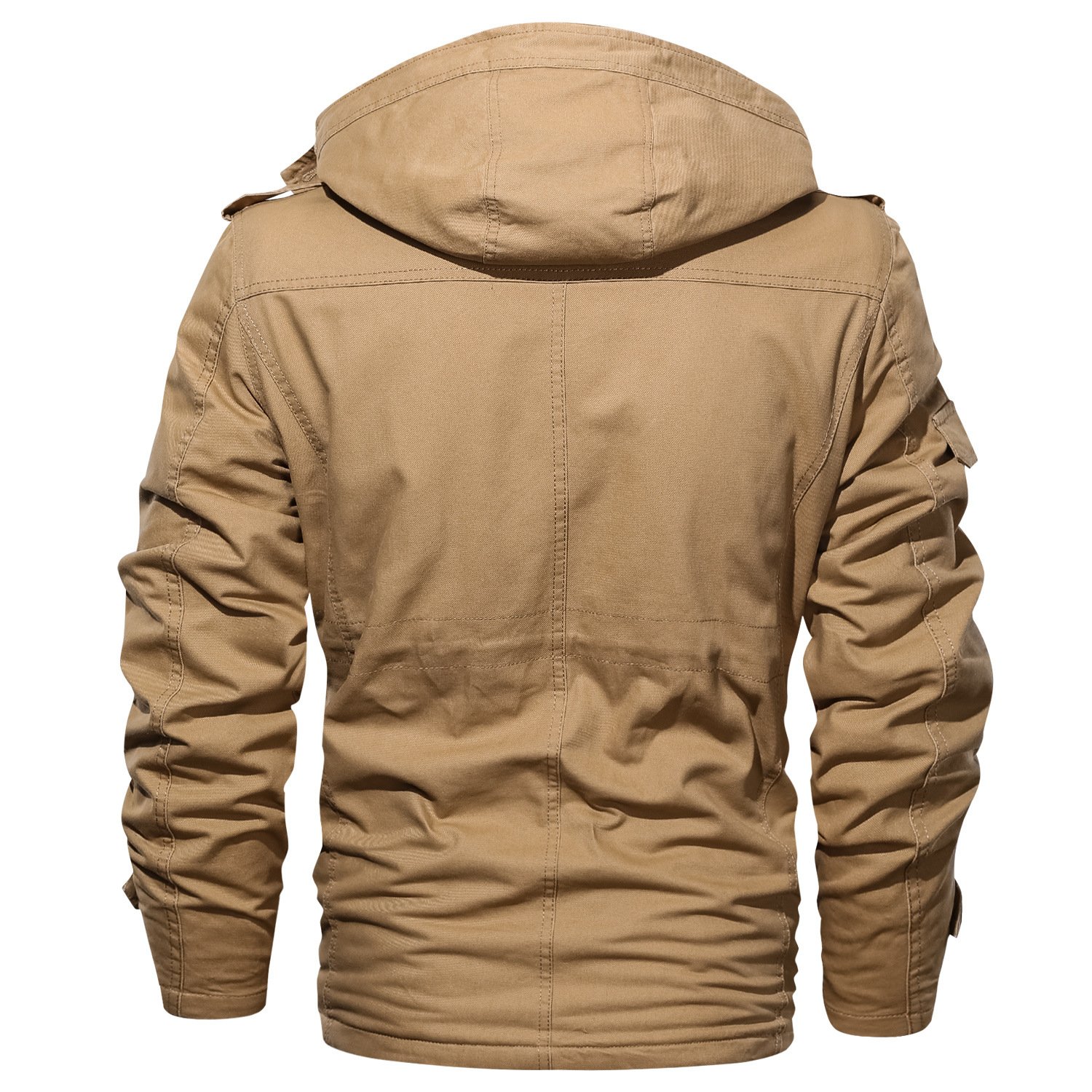 Wholesale Fashion Autumn Winter Men's Jackets Thicken Warm Male Hood Fleece Jacket