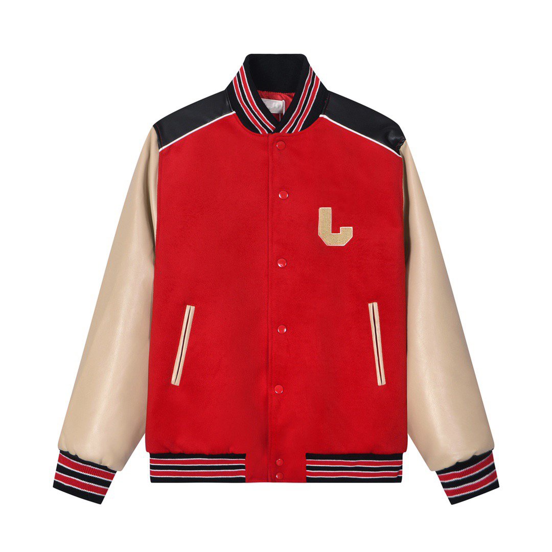 High Quality Luxury Wool Chenille Embroidery CE Baseball Jackets Men Vintage Blue And White Leather Sleeve Varsity Jacket