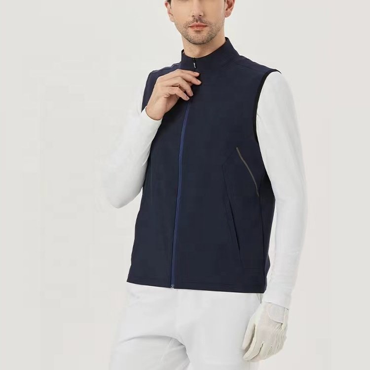 Hot Selling Plus Size Men's Breathable Vest Custom Multi-Pocket Sleeveless Waistcoat Winter Outdoor Jacket in XL Size