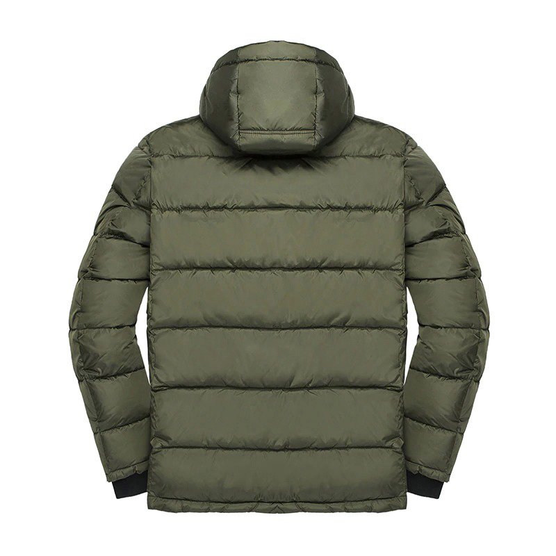 2022 Men's Luxury Winter Puffer Jacket High Quality Wool & Fabric Custom Logo Plus Size Coats up to 4XL Hooded Style"