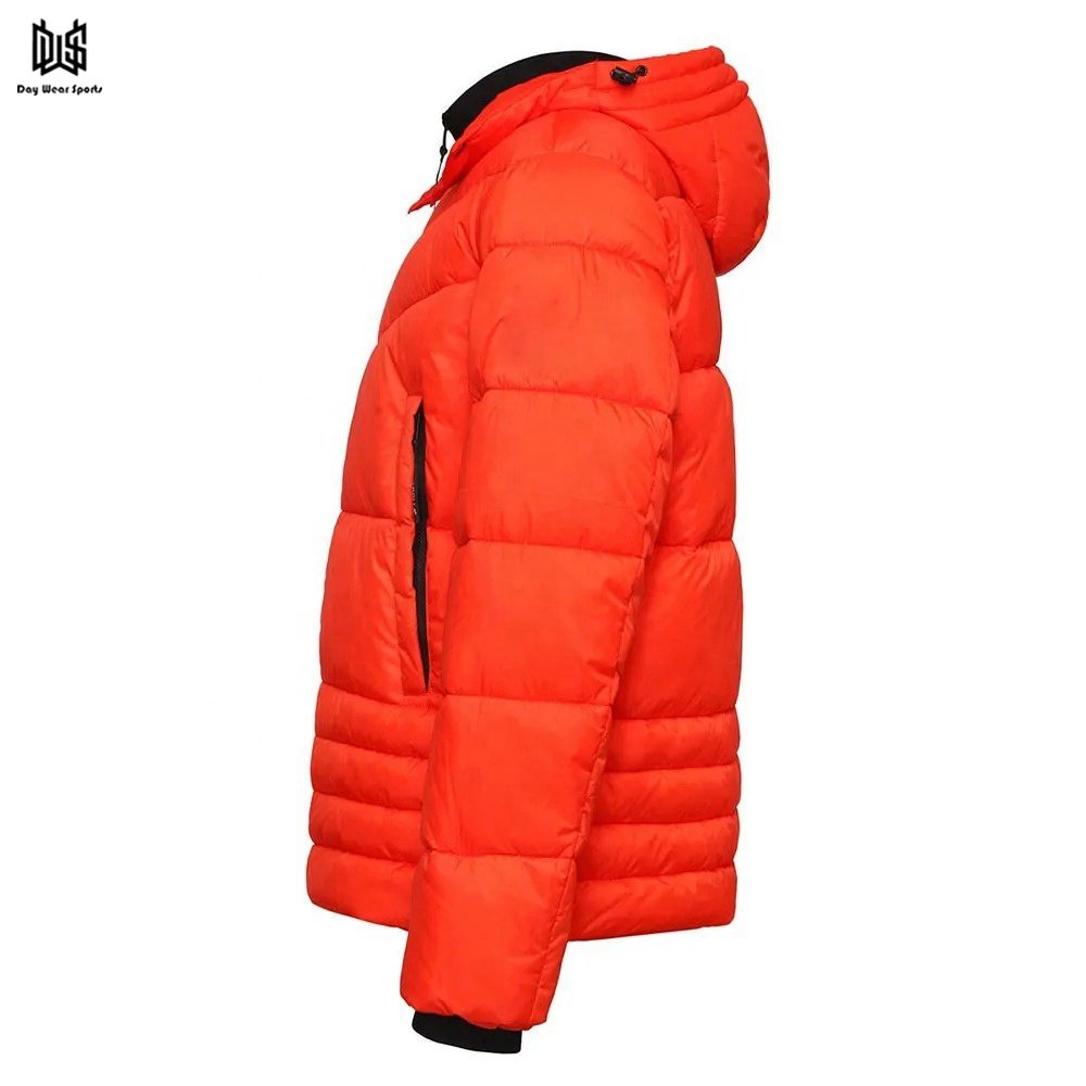 High Quality Men's Quilted down Jacket Customized Logo Printed Lightweight and Full Sleeves Casual Style for Winter