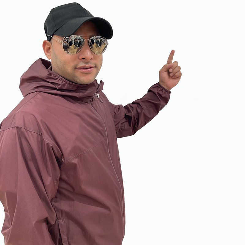 Manufacture Full Zip Hooded Men's Jackets Thin Casual Customized Jacket for Men