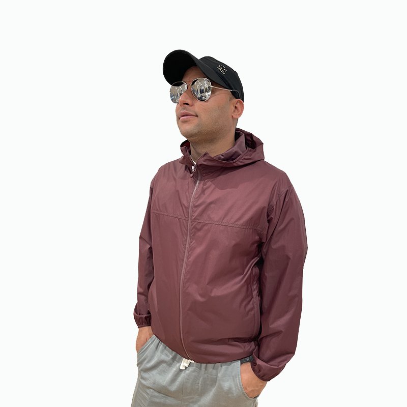 Manufacture Full Zip Hooded Men's Jackets Thin Casual Customized Jacket for Men