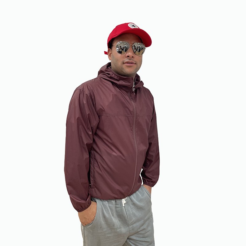 Manufacture Full Zip Hooded Men's Jackets Thin Casual Customized Jacket for Men
