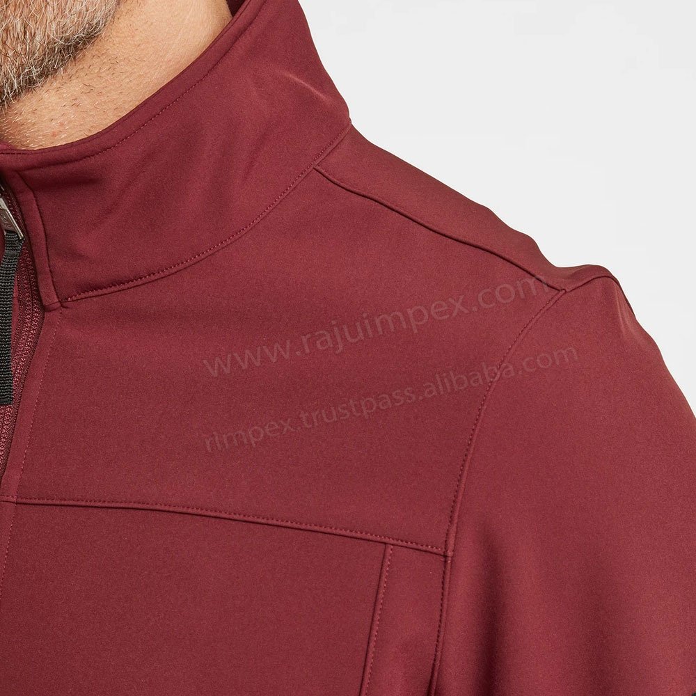 Hot Sale New Arrival Men's Softshell Jacket Custom Design Logo Breathable Wool Canvas Fabric Stand Collar Active Style Winter
