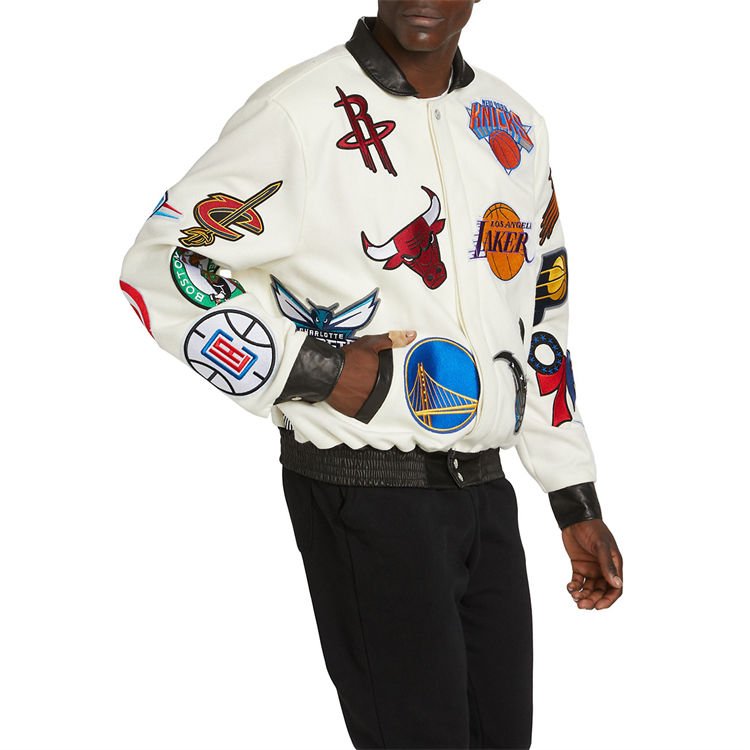 Custom Letterman Jacket Autumn Winter Warm Patch Wool Varisty Baseball Uniform Men'S Jacket