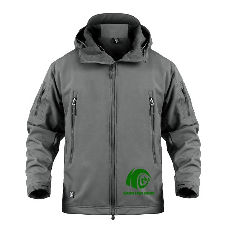 KANGO Factory Softshell Jacket Camouflage Men Custom Softshell Jacket Print Thick High Quality Outdoor Winter Polyester
