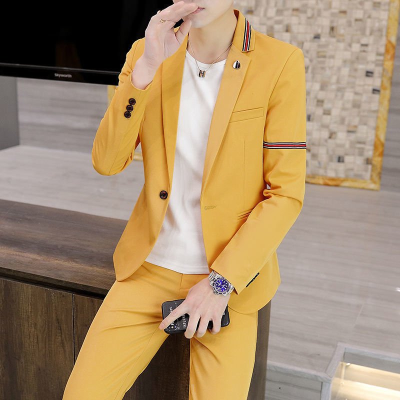 M-3XL Men's suit jacket Men's outerwear and small suit Casual slim fit suit