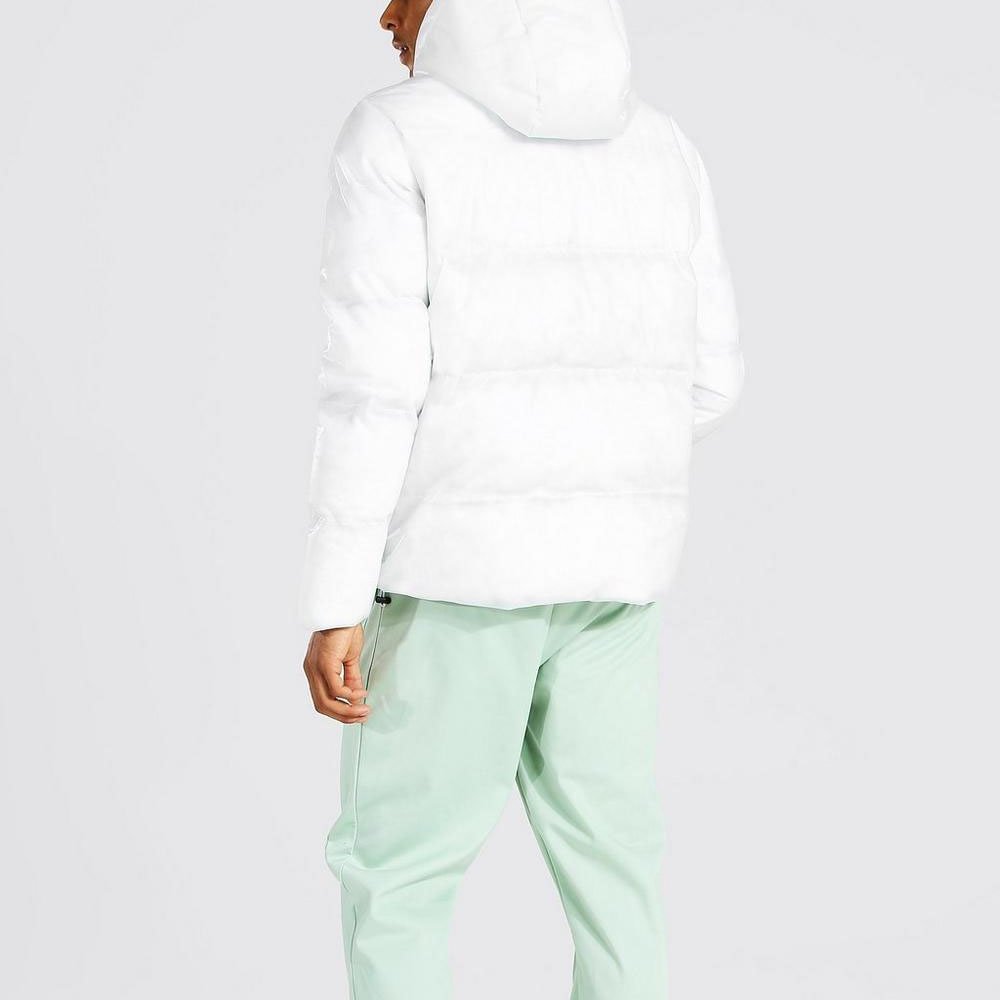 Casual Zipper Windproof Rubber Men's Jackets & Coats / Low Price High Quality Warm Hooded Heated Winter Men Puffer Jacket