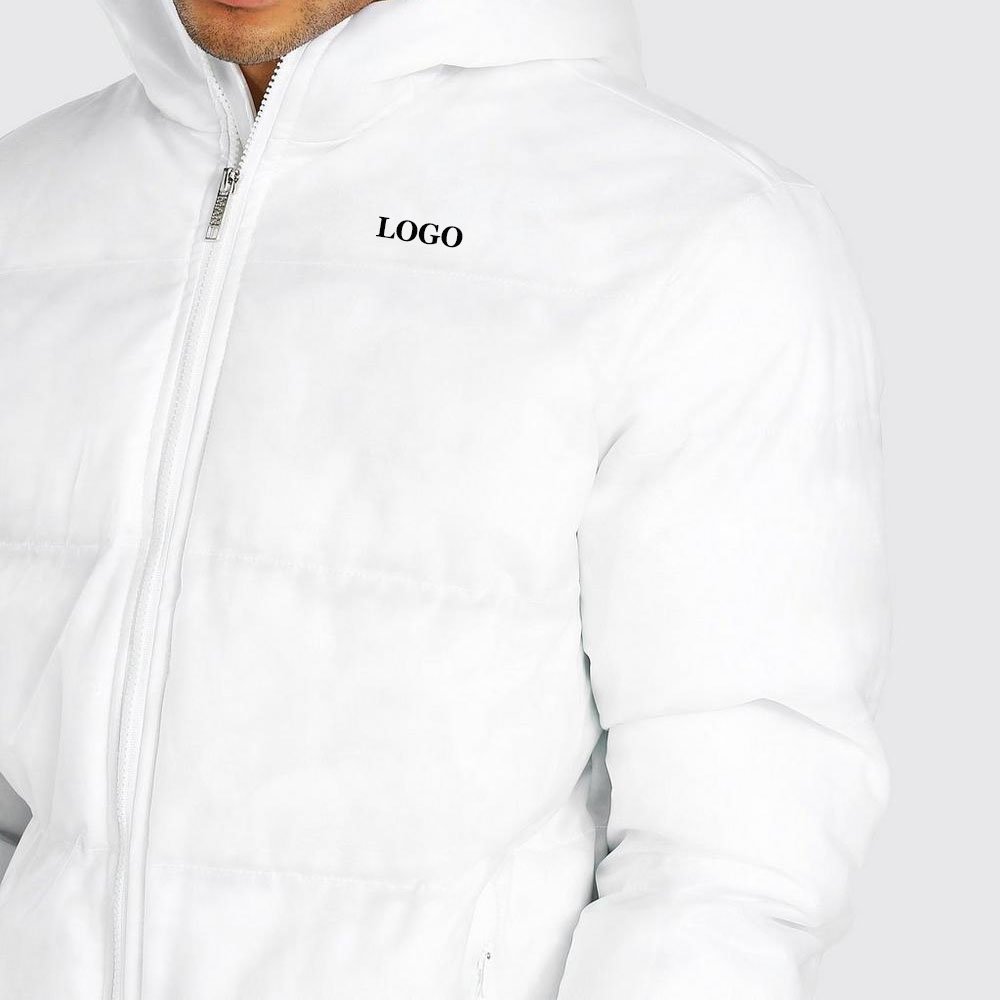Casual Zipper Windproof Rubber Men's Jackets & Coats / Low Price High Quality Warm Hooded Heated Winter Men Puffer Jacket