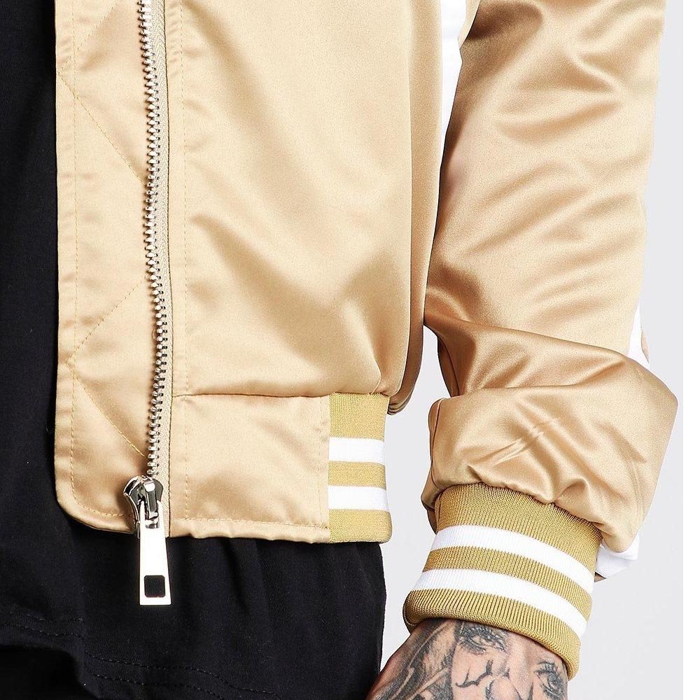Hot Selling Sublimation Polyester Satin Varsity Jacket Custom Embroidery Patch Satin Jacket Slim Fit College Boy Team Jackets