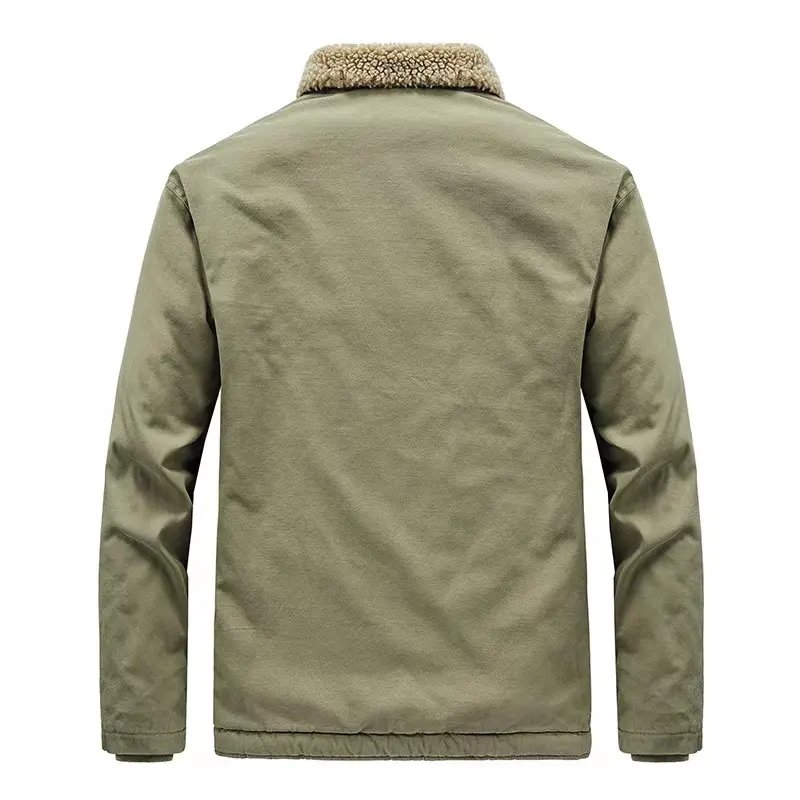 Wholesale Custom Men'S Jackets Lamb Wool Casual Coats Plus Size Men'S Jackets New Design Winter Warm Outwear Man Jacket Winter