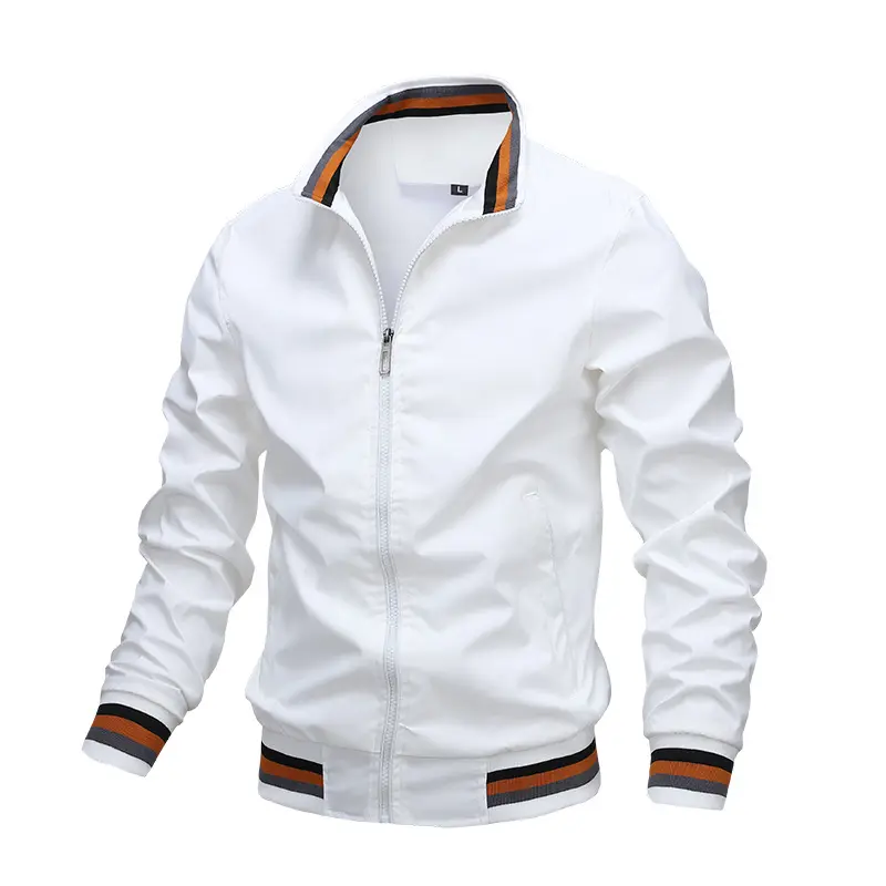 Custom Plus Size Fashion Men's Jackets Casual Waterproof Blank Golf Lightweight Windbreaker Bomber Jacket For Men