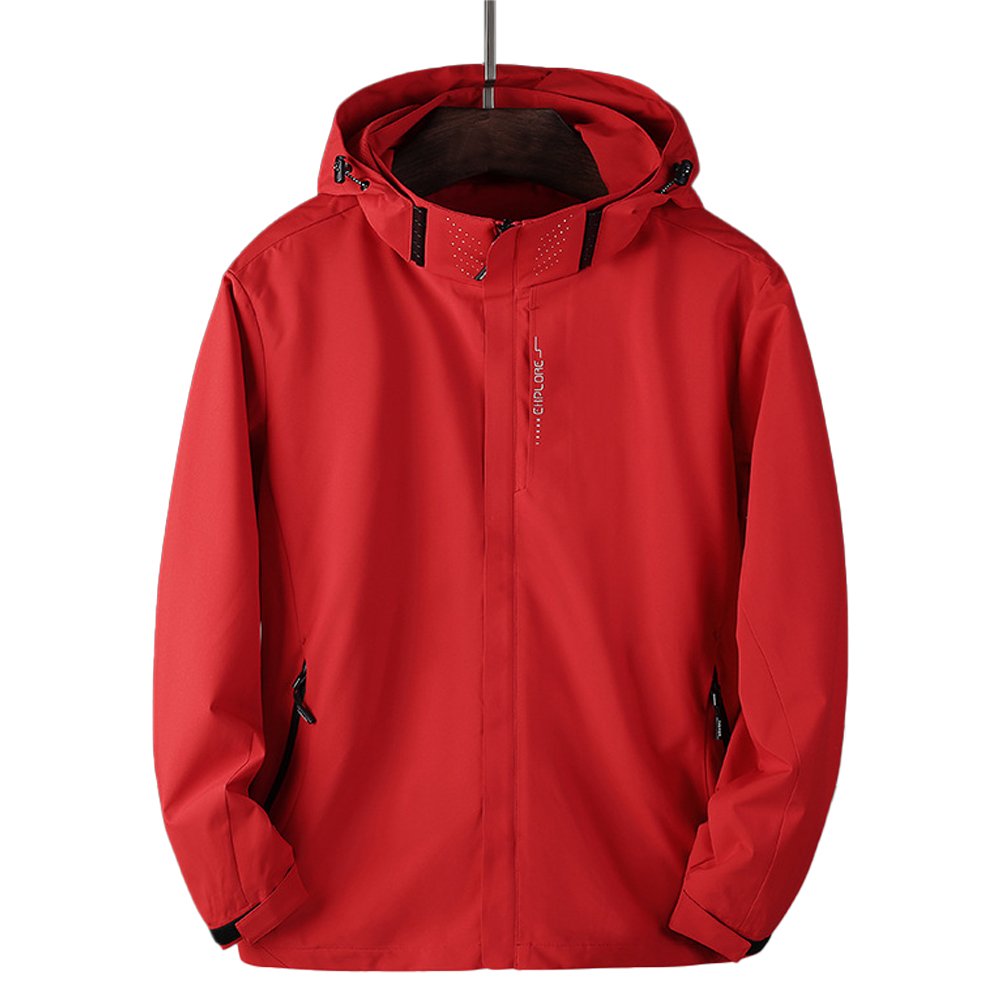 printed men's jackets hooded zip up windbreaker sports outdoor casual waterproof quick dry mens clothing coat wholesale