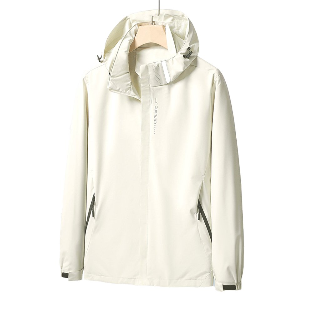 printed men's jackets hooded zip up windbreaker sports outdoor casual waterproof quick dry mens clothing coat wholesale