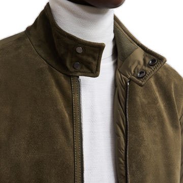 Custom best seller suede nap jacket for men fashion streetwear cotton padded jacket invisible zipper men's jacket