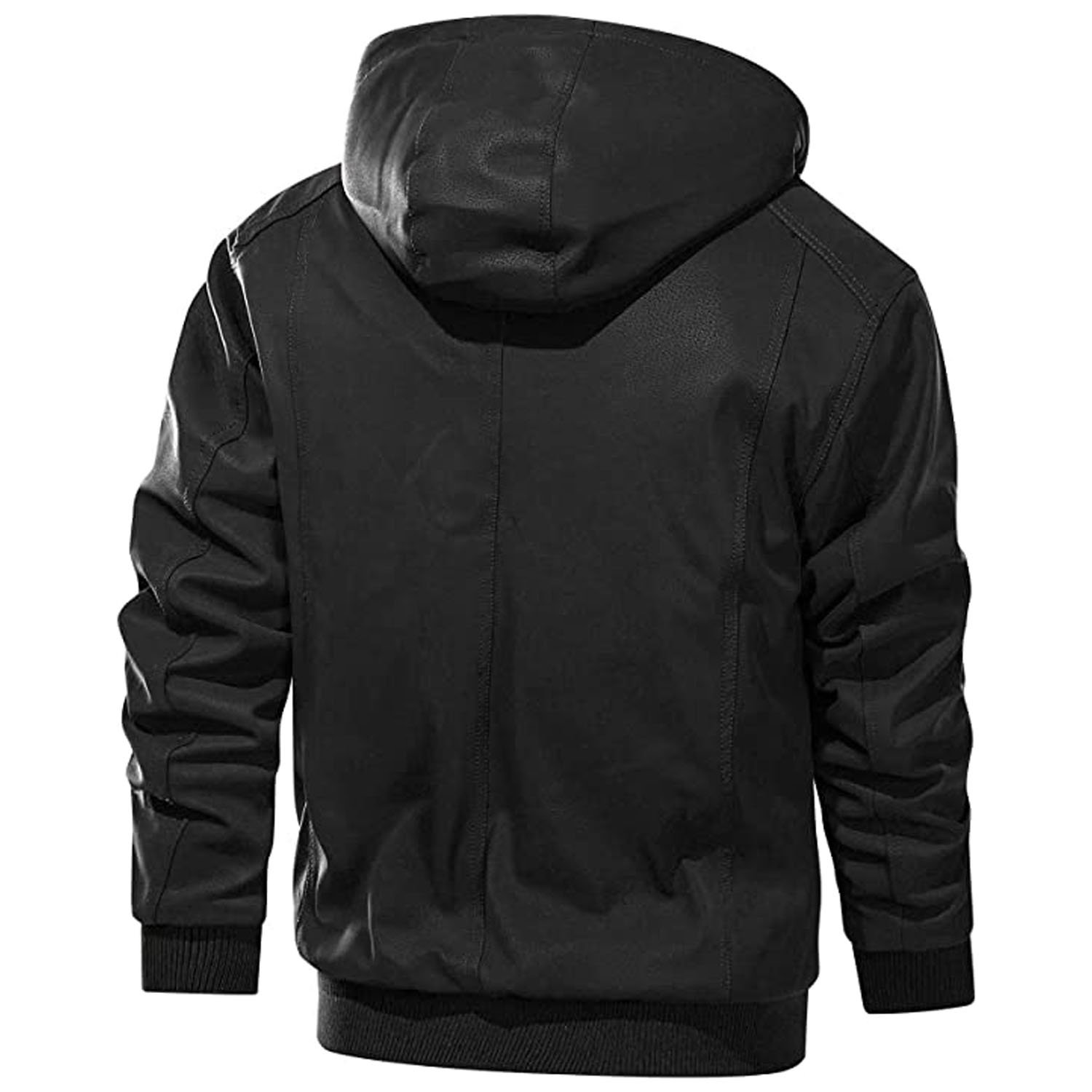 High Quality Custom Logo Men's Vintage Jacket Zipper Canvas Filled Polyester Padding Men Jacket