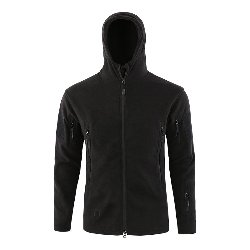 Jinfei Sports Camping Tactical Fleece Jacket Outdoor Hunting Combat Warm Camo Coat