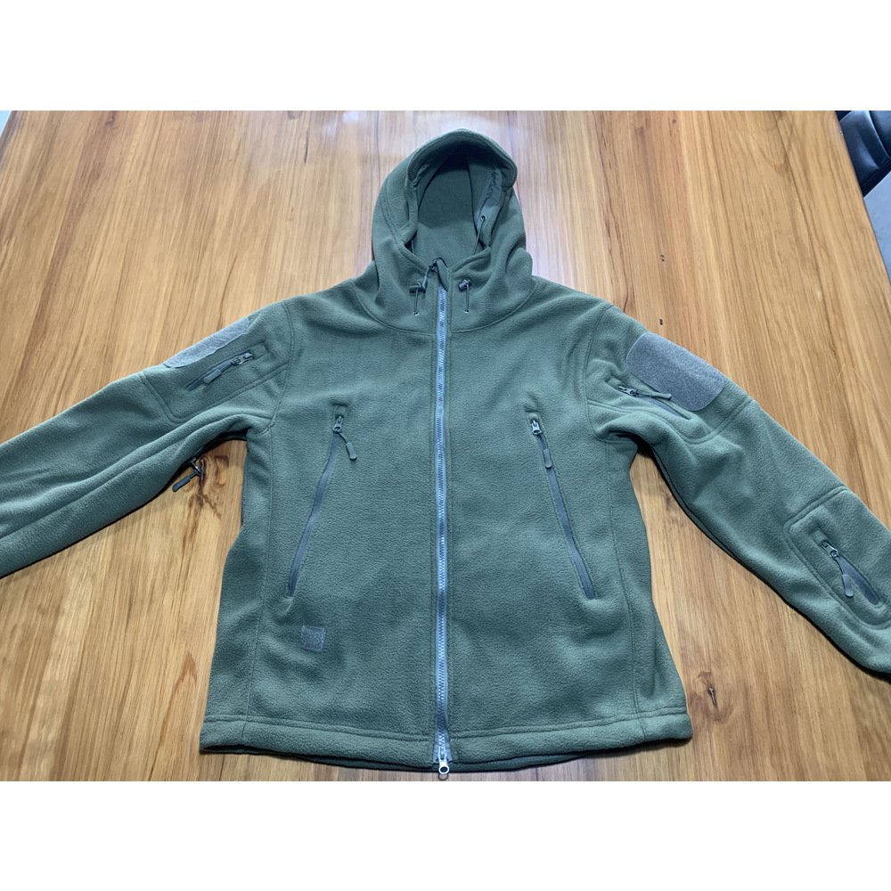 Jinfei Sports Camping Tactical Fleece Jacket Outdoor Hunting Combat Warm Camo Coat