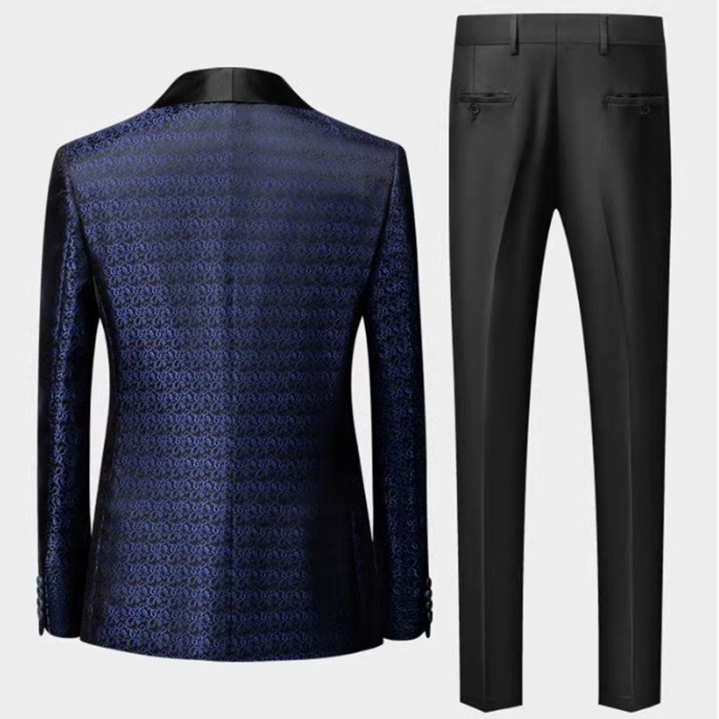 High Quality Tuxedo Men's Simple, Elegant, and Fashionable Gentlemen's Set, Slim Fitting Three Piece Set