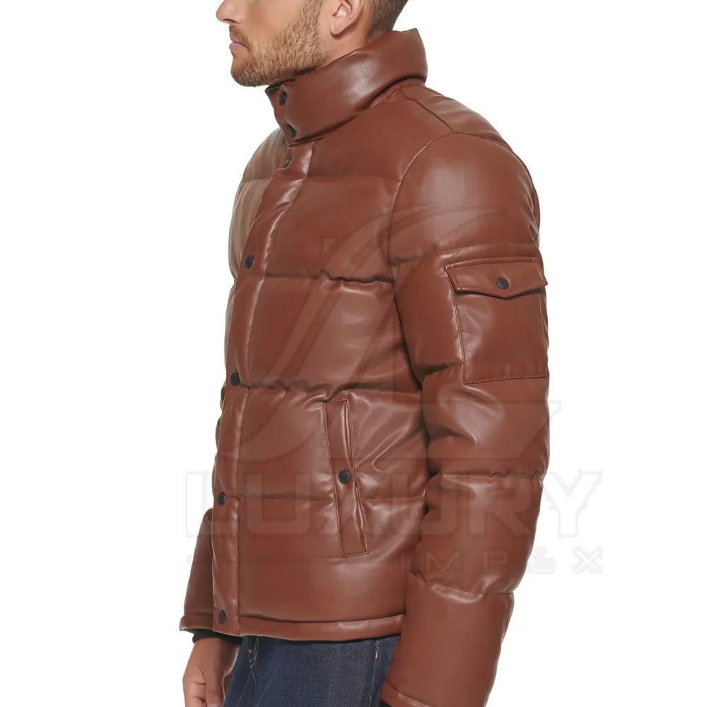 Custom Padded Puffer Duck Down Jacket Hooded Fashion Wear Men Winter Jacket