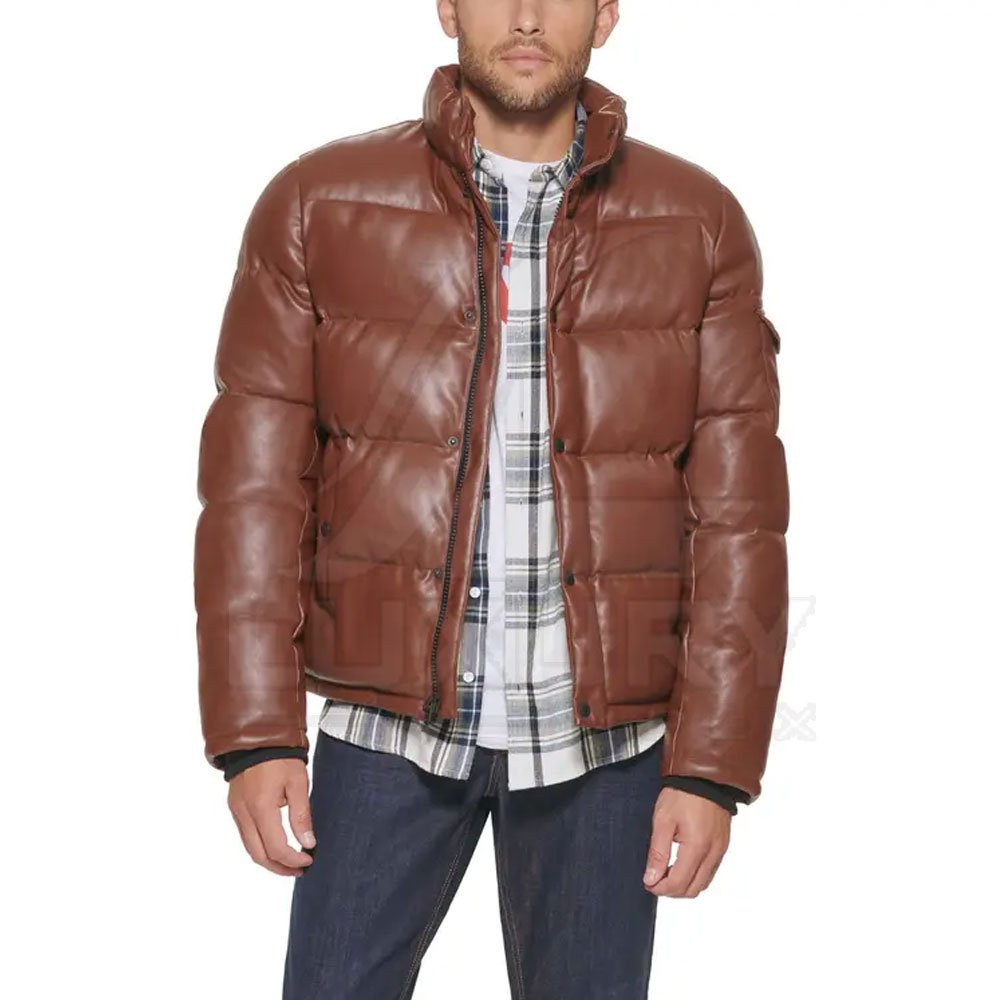 Custom Padded Puffer Duck Down Jacket Hooded Fashion Wear Men Winter Jacket
