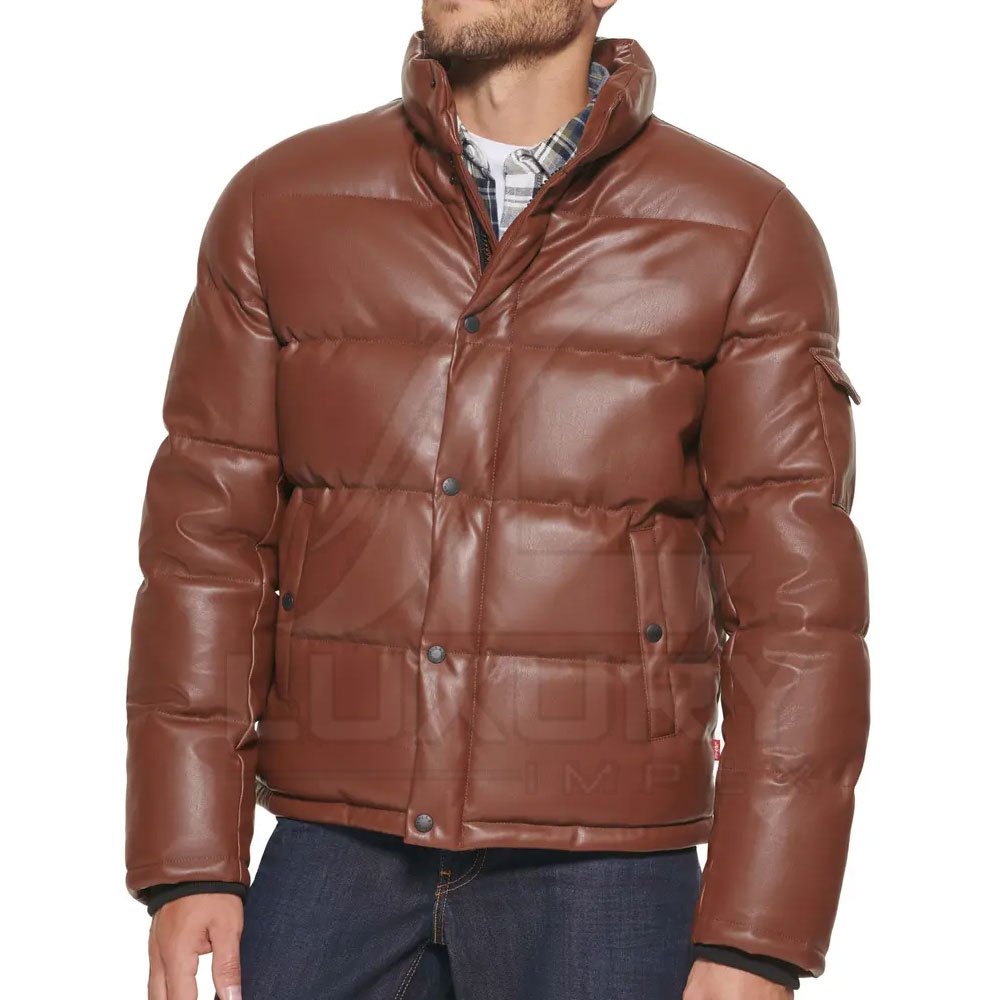 Custom Padded Puffer Duck Down Jacket Hooded Fashion Wear Men Winter Jacket